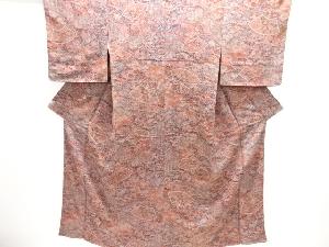 縮緬地花古典柄小紋着物